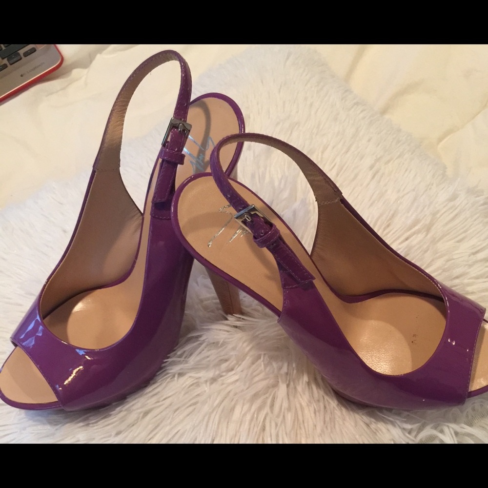Giuseppe Zanotti Design Lavender Sling Back Heels